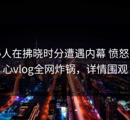 神秘人在拂晓时分遭遇内幕 愤怒，糖心vlog全网炸锅，详情围观